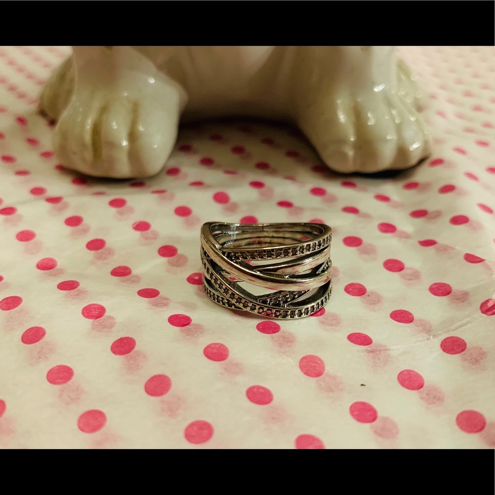 🔥 New Pandora Sparkling & Polished Lines Ring 🔥 - Picture 5 of 8